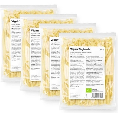 Vilgain Tagliatelle těstoviny vaječné semolinové bio 4 x 250 g