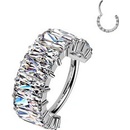 Šperky4U Segment kruh piercing Titan TIT1545-08