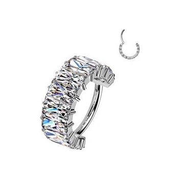 Šperky4U Segment kruh piercing Titan TIT1545-08