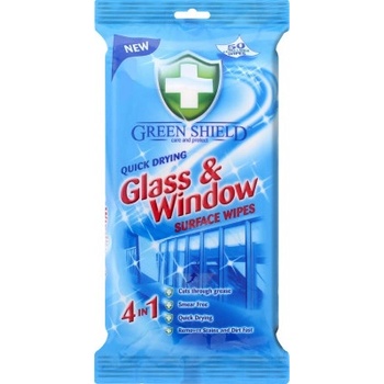 Green Shield Glass & Window vlhčené ubrousky na okna a skleněné povrchy 50 ks