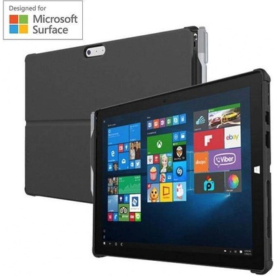 Incipio Feather Hybrid Case - удароустойчив хибриден кейс за Microsoft Surface Pro 4 (черен)