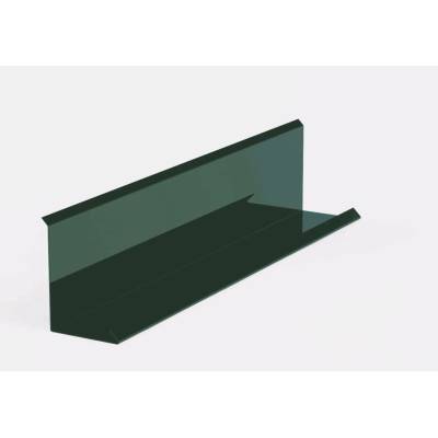 Lemování zdí klasik r.š.250mm pozinkované Lakované RAL 6020 zelená chromová s folií dl.2m