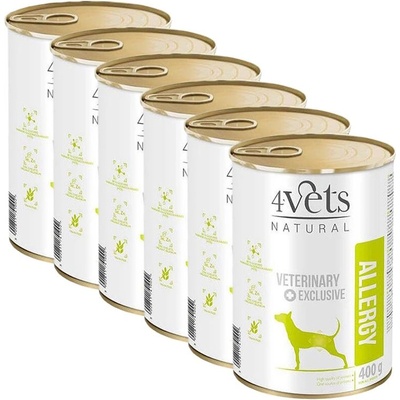 4Vets NATURAL Veterinary Exclusive ALLERGY 6 x 400 г