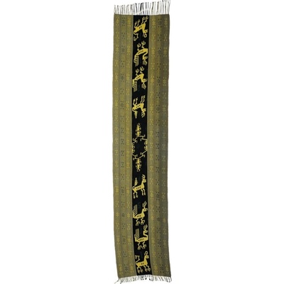 Ikat Sumba přehoz, tkaná textilie 260 x 50 cm