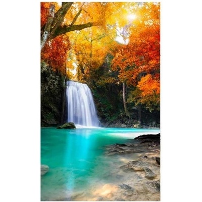 DIMEX ART Флизелинов фототапет водопад насред гората 150 x 250 см