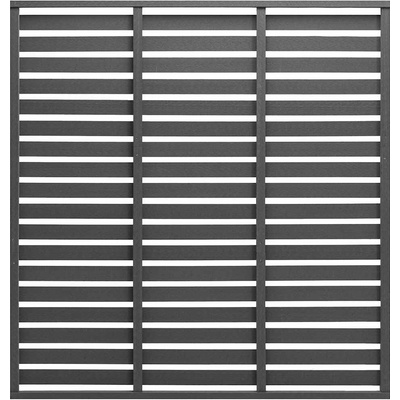 OMAXI Plotový dílec WPC 180 x 180 cm šedý 761458
