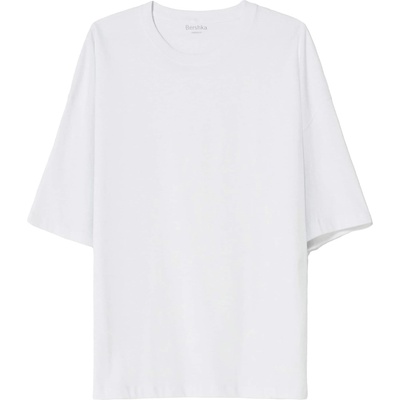 Bershka Тениска бяло, размер XL