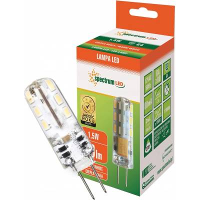 Spectrum LED LED žiarovka G4 1,5W, 12V, 270° [WOJ+13118] Teplá biela