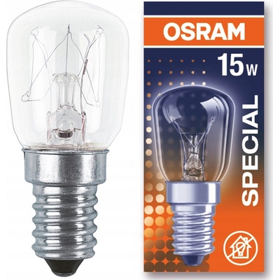 Osram Špeciálna žiarovka do rúry T26, E14, 15 W, 110 lm, 2700 K, číra