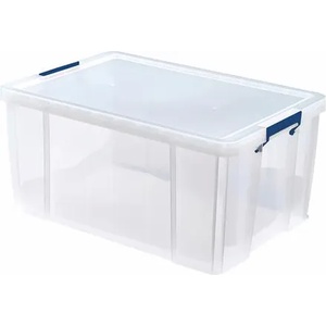 Fellowes Пластмасова кутия за съхранение, прозрачна, 70 литра, FELLOWES, "ProStore" 7731001 (7731001)