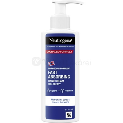 Neutrogena Norwegian Formula Fast absorbing ošetrujúci krém na ruky 150 ml