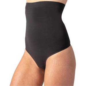 Bellinda INVISIBLE SILHOUETTE HIGH WAIST THONG - Дамски моделиращ тангa с висока талия - черна Bellinda | Cheren | ЖЕНИ | S
