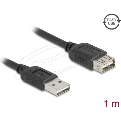 Delock 81512 USB 2.0 zlacený 1m černý