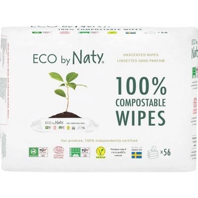 Naty Nature Babycare vlhčené ubrousky bez vůně pro citlivou pokožku 56 ks