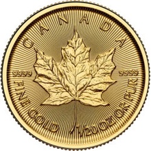 Royal Canadian Mint zlatá minca Maple Leaf 2025 1/20 oz