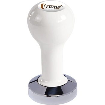 Buna Café tamper kov biely, SP, nerez lesk, plochý 51 mm