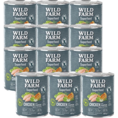 Wild Farm Superfood kuře s dýní jablkem a bylinkami 12 x 800 g