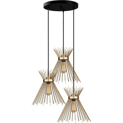 Squid Lighting Метална висяща лампа в златист цвят ø 34 cm Izmir - Squid Lighting (123PL3.10GD.06)