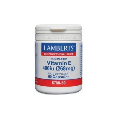 Хранителна добавка Lamberts 400iu Витамин Е 60 броя
