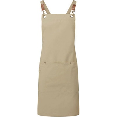 Premier Workwear Pracovná zástera PR182 Khaki Pantone 7503 86 x 72 cm