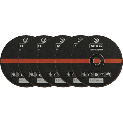 Yato Rezný kotúč 75 x 9,5 x 2,0 mm YT-0993 5 ks