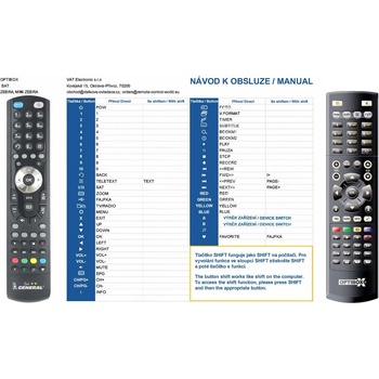 GENERAL OPTIBOX ZEBRA, MINI ZEBRA - съвместимо дистанционно управление на марката General (ZEBRA, MINI ZEBRA)
