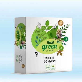 Real green clean tablety do myčky 40 ks