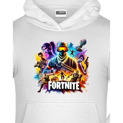 Dětská mikina Fortnite Bílá