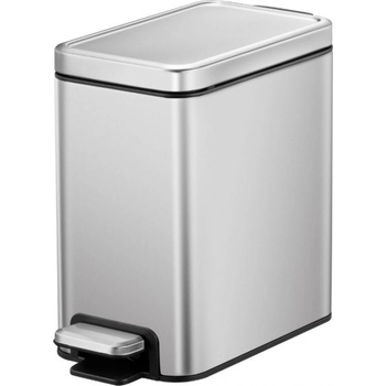 EKO-Europe EKO Кош за отпадъци с педал STELLA SLIM - 6 л. - мат (EKO 938006 - Matt s/s)