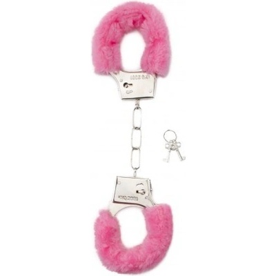 Plyšové putá Shots Toys Furry Handcuffs kovové putá s plyšom