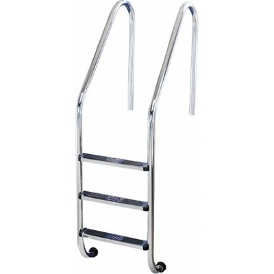 Flexinox pool Rebrík, s veľkým rádiusom 4 stupne (AISI 316)