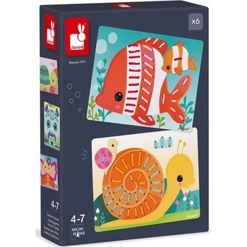 Janod - Креативна игра за шиене - Животни (J05313)