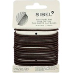 Sibel Elastic Elastic Thin Hair Bands Brown 50 mm 16 ks