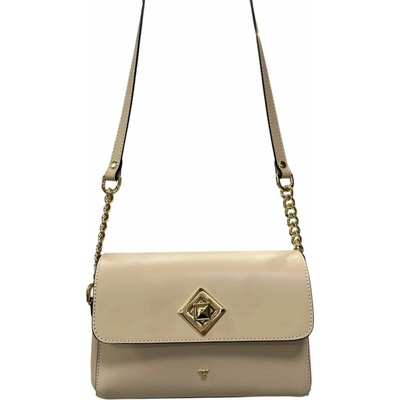 Bagger dámska kožená crossbody kabelka malá elegantná bežová 0180