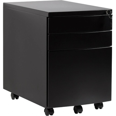 Office 360 Rally 39 x 55 cm černý kovový pojízdný – Zbozi.Blesk.cz