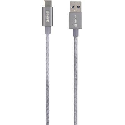 Skross SKCA0012A-C120CN USB 3.2 Gen1 USB-A zástrčka 1,2m sivý