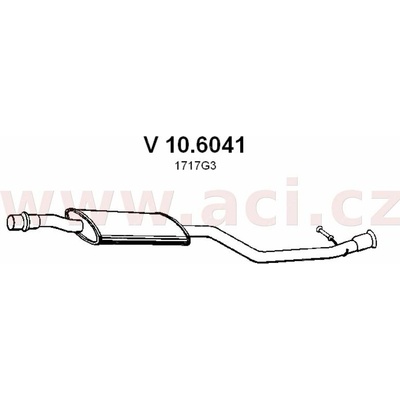 Střední díl výfuku ASSO/VENEPORTE ACI V 10.6041