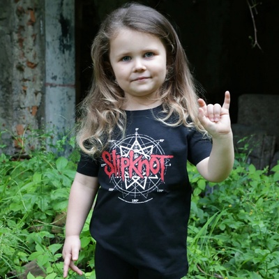 Metal-kids tričko metal Slipknot Star Symbol čierna