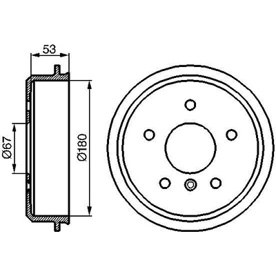 BOSCH 0 986 477 096 Brzdový buben (0986477096)