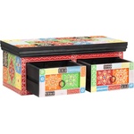 vidaXL ТВ шкаф Многоцветен 60 x 30 x 24 см Масивна дървесина от манго (4017579)