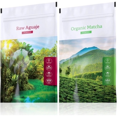 Energy Raw Aguaje caps 120 kapslí + Organic Matcha powder 50 g