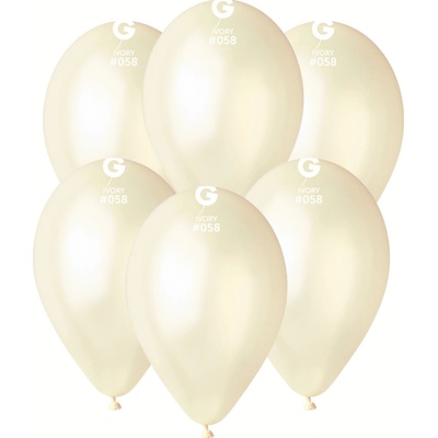 Svet balonku Balón metalický Slonová kosť 26 cm