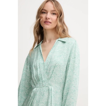 Tommy Hilfiger Рокля Tommy Hilfiger в зелено къса разкроена WW0WW45586 (WW0WW45586)