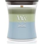 WoodWick Trilogy Verdant Woods ароматна свещ с дървен фитил 275 гр