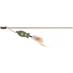 Kerbl Cat Play Fishing Rod Fish Catnip - въдица за котки с рибка от котешка трева и пера, пръчка 40 см, въже 120 см, Германия - 84786