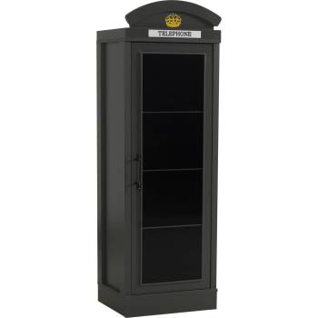 Шкаф с врата и рафтове London графит