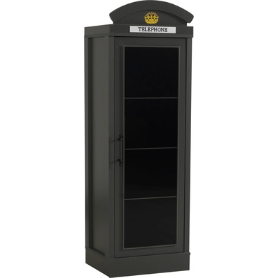 Шкаф с врата и рафтове London графит