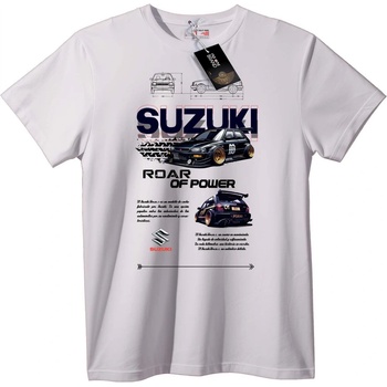 NOONEBRAND Тениска за Suzuki Ентусиасти - 2XL, White