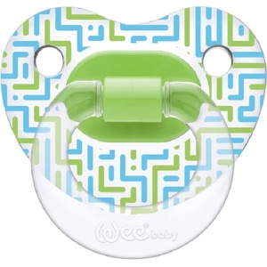 Wee Baby Залъгалка Wee Baby Transparent, 0-6 месеца, зелена (836) - ozone