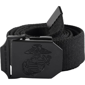 Opasok MFH Nemecko nylonový s kovovou prackou USMC čierny